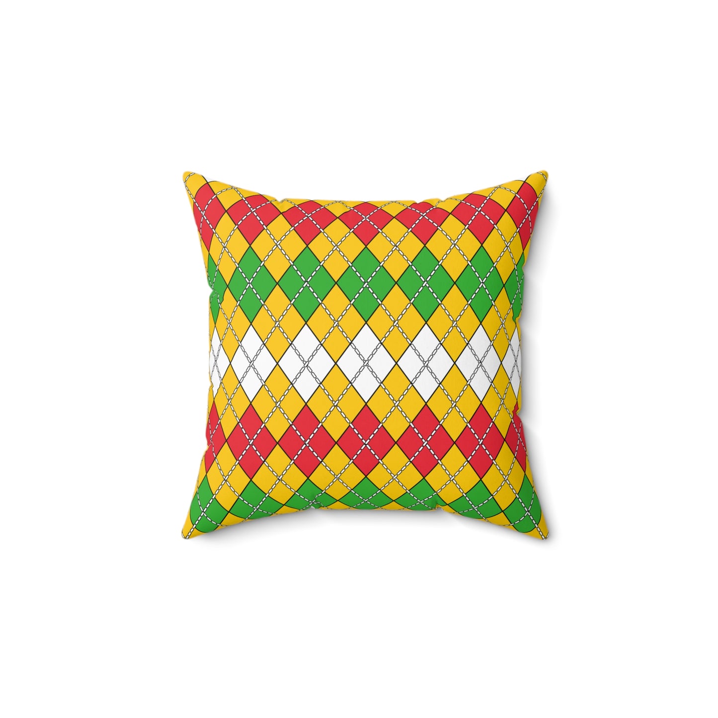 Myanmar Retro Argyle Cushion Pillow