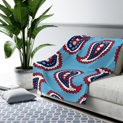 Fiji Retro Paisley Blanket Throw