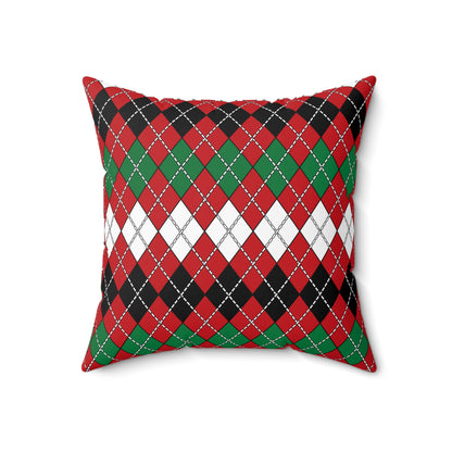 Western Sahara Retro Argyle Cushion Pillow