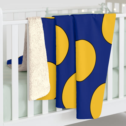 Barbados Retro Polka Dots Blanket Throw
