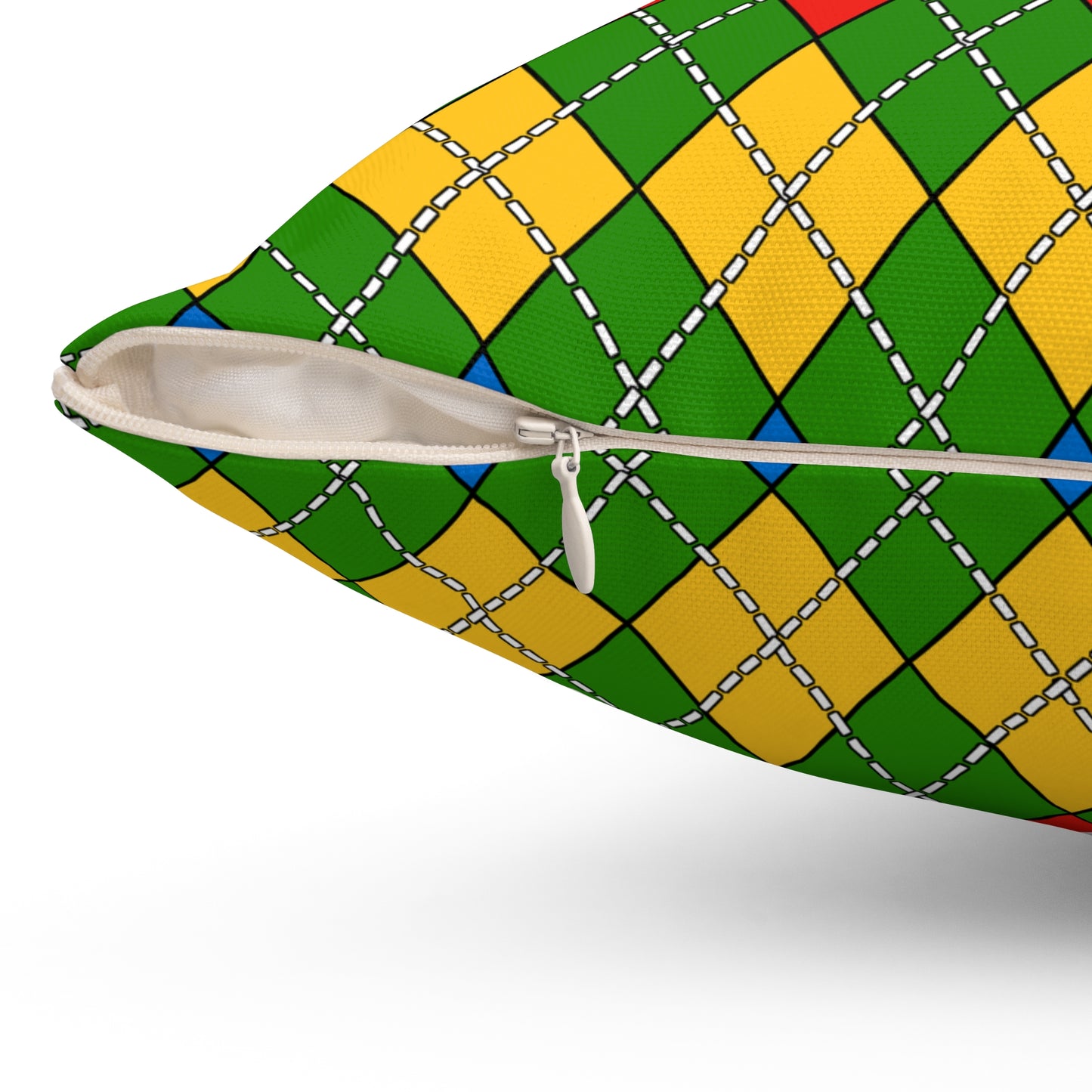 Ethiopia Retro Argyle Cushion Pillow
