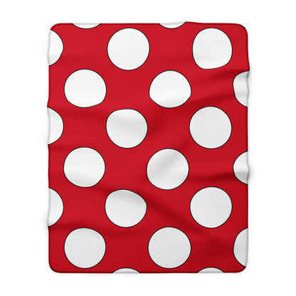 Bahrain Retro Polka Dots Blanket Throw