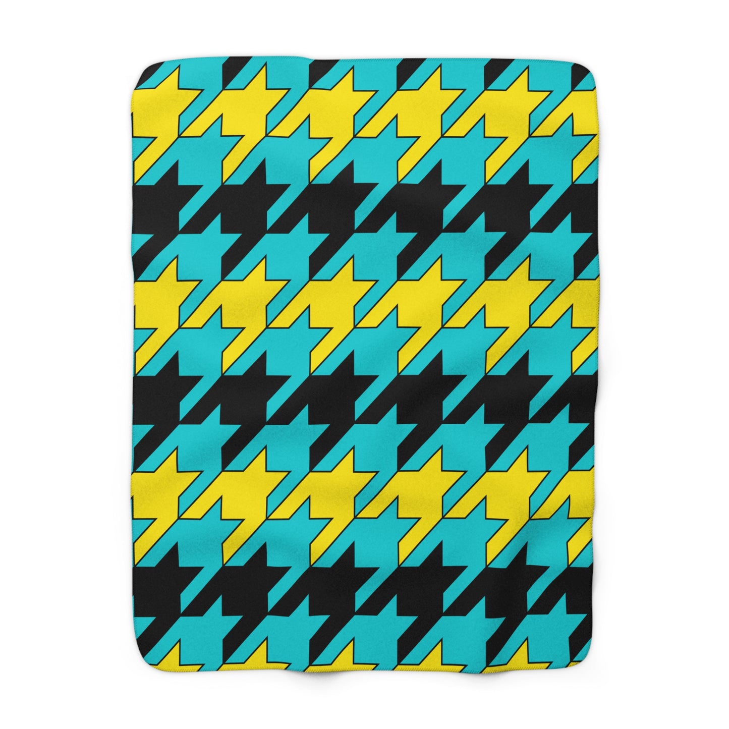 Bahamas Retro Houndstooth Blanket Throw