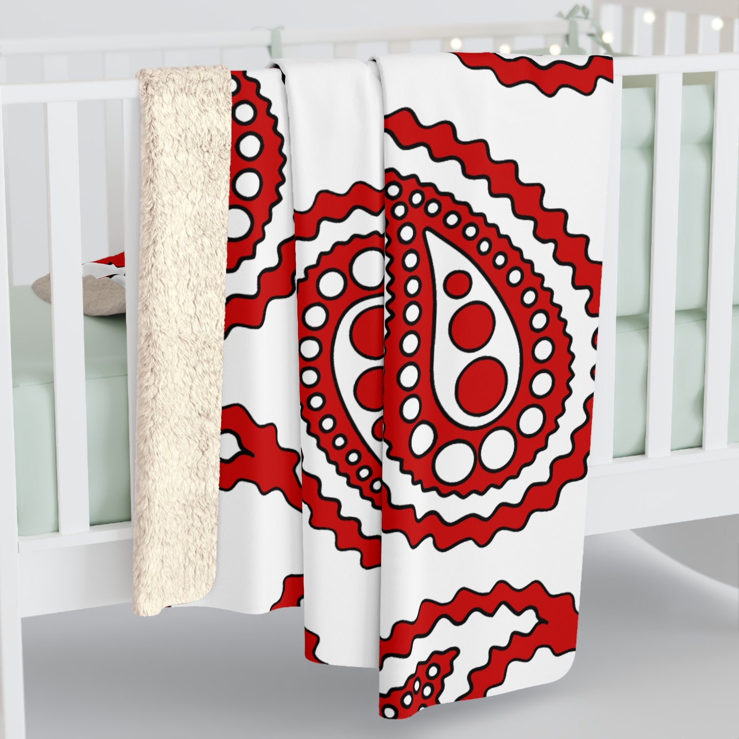 Northern Ireland Retro Paisley Blanket Throw