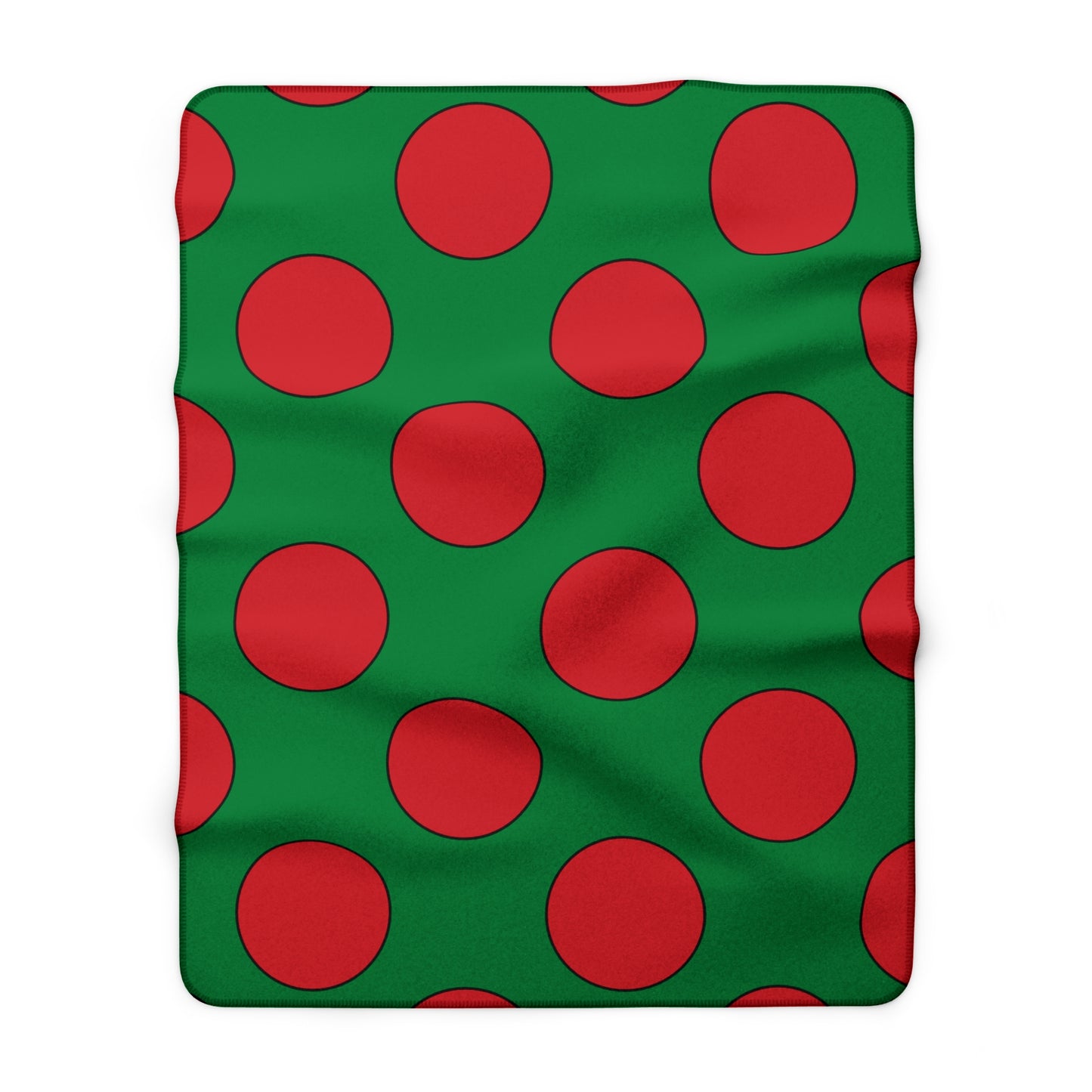Turkmenistan Retro Polka Dots Blanket Throw