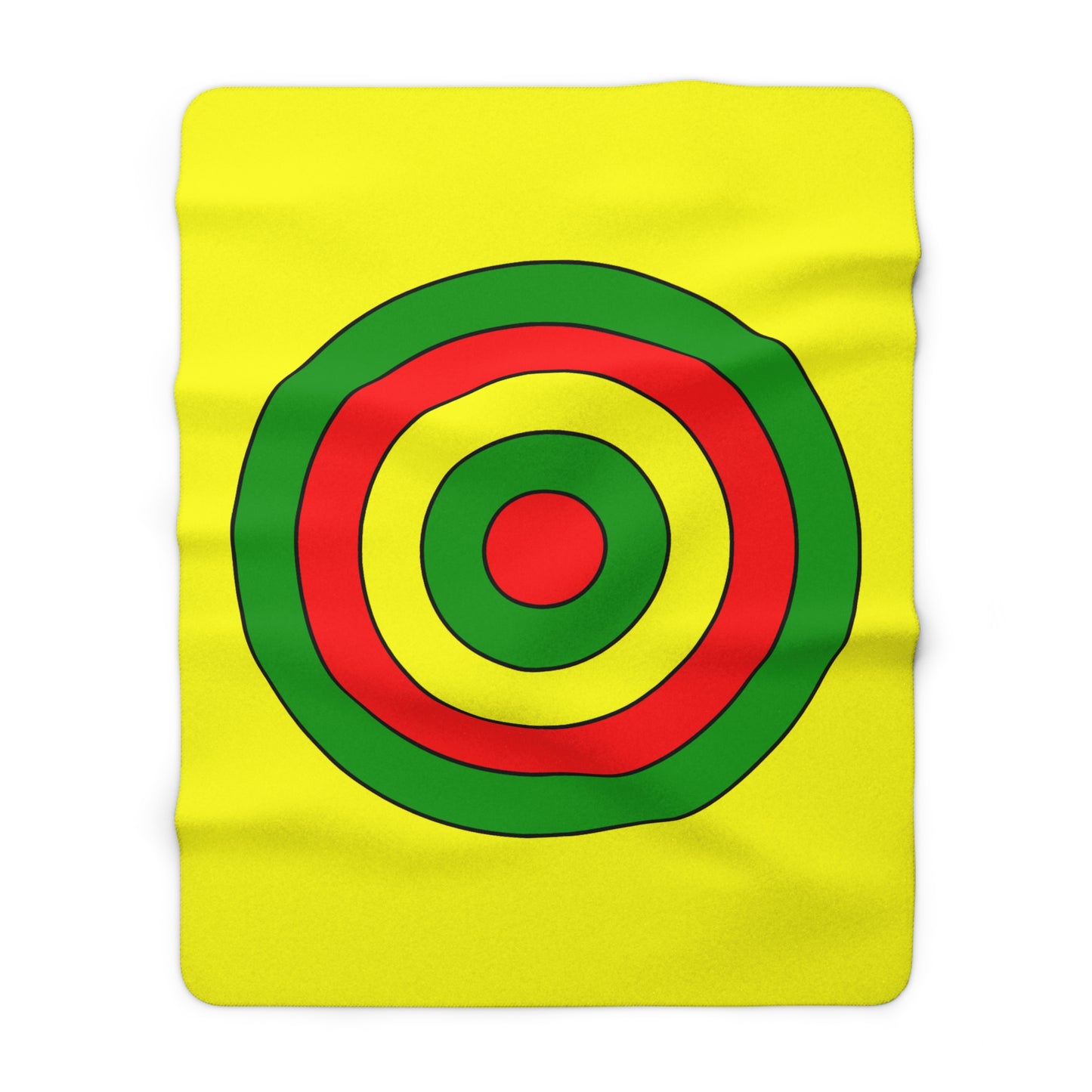 Mali Retro Target Blanket Throw