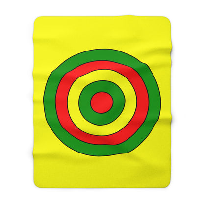 Mali Retro Target Blanket Throw