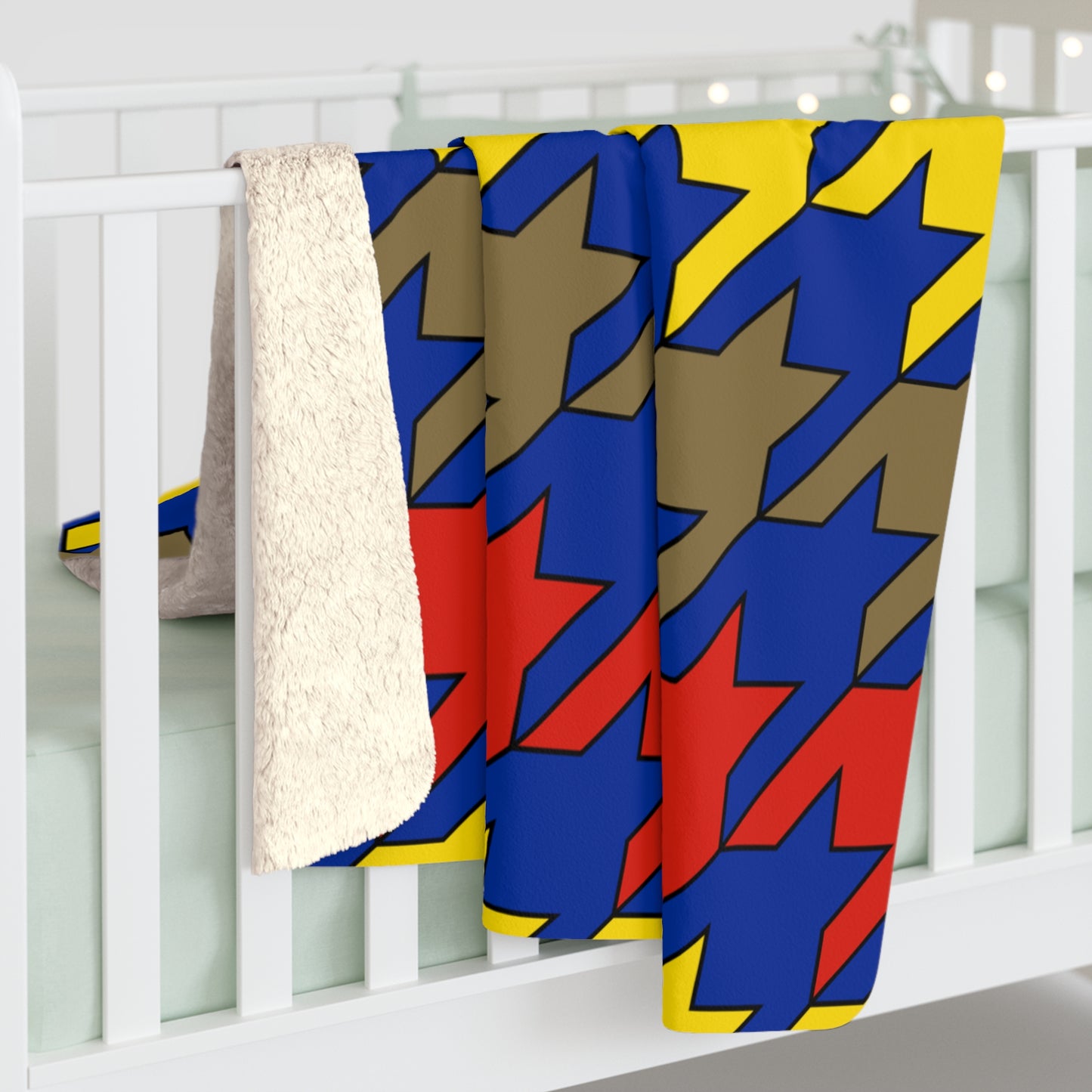 Moldova Retro Houndstooth Blanket Throw