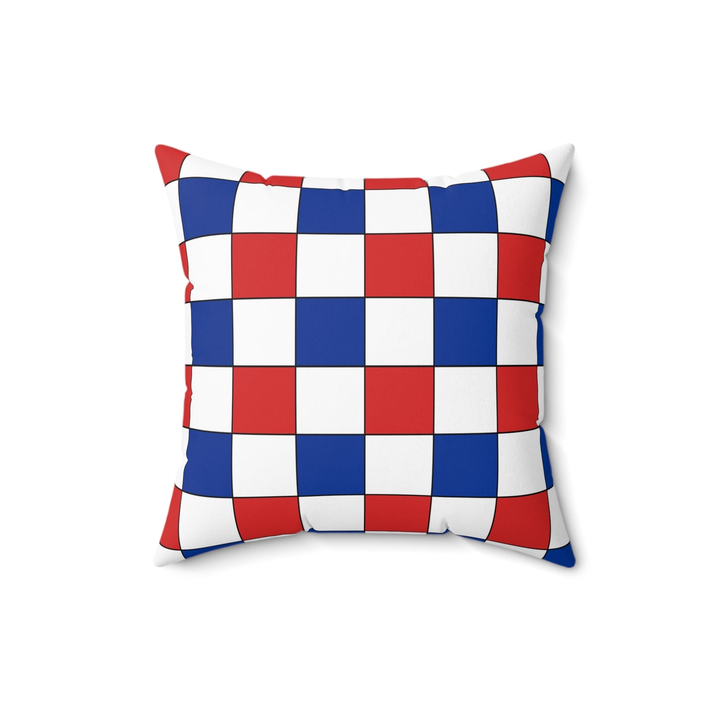 Faroe Islands Retro Check Cushion Pillow