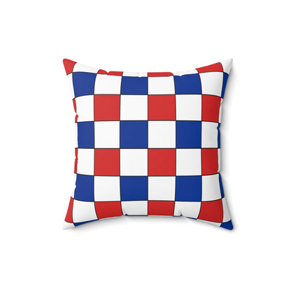 Faroe Islands Retro Check Cushion Pillow
