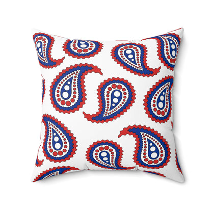 Faroe Islands Retro Paisley Cushion Pillow