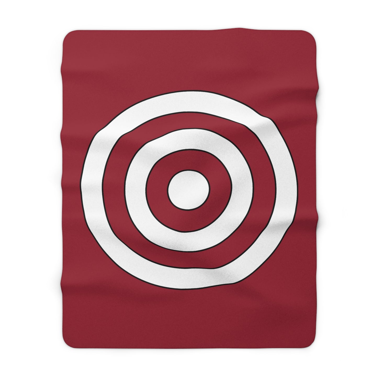 Latvia Retro Target Blanket Throw