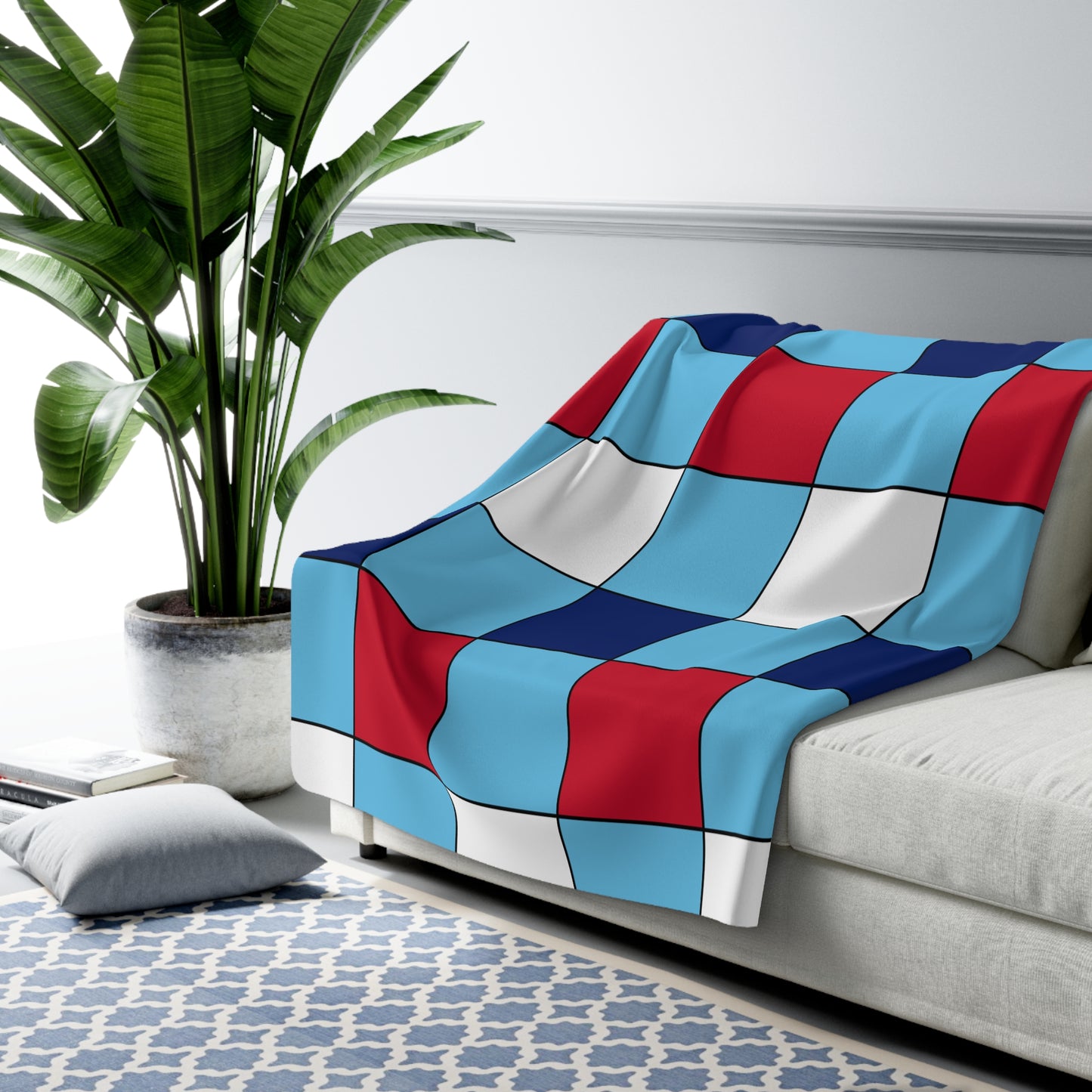 Fiji Retro Check Blanket Throw