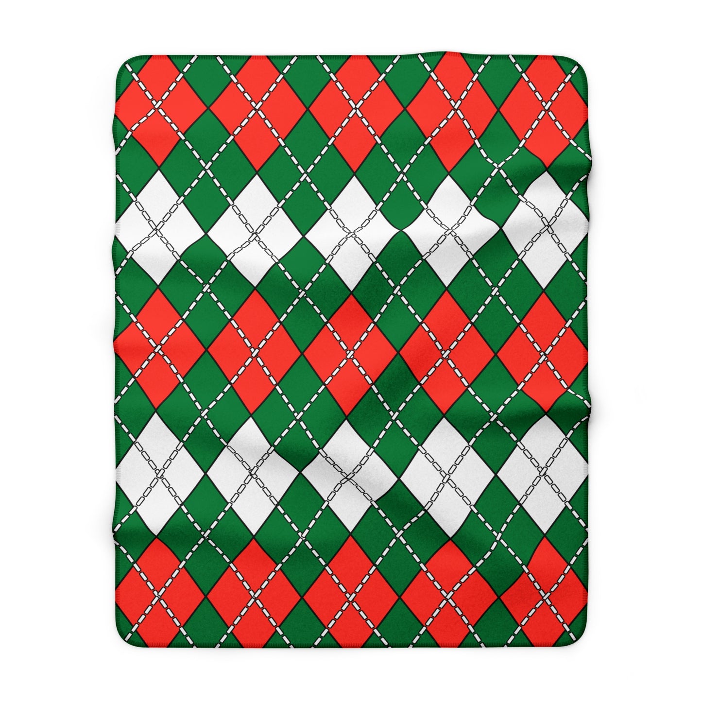 Madagascar Retro Argyle Blanket Throw