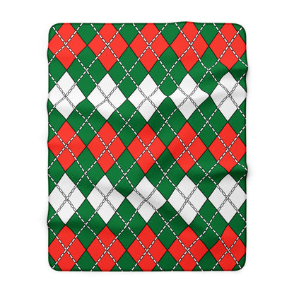 Madagascar Retro Argyle Blanket Throw