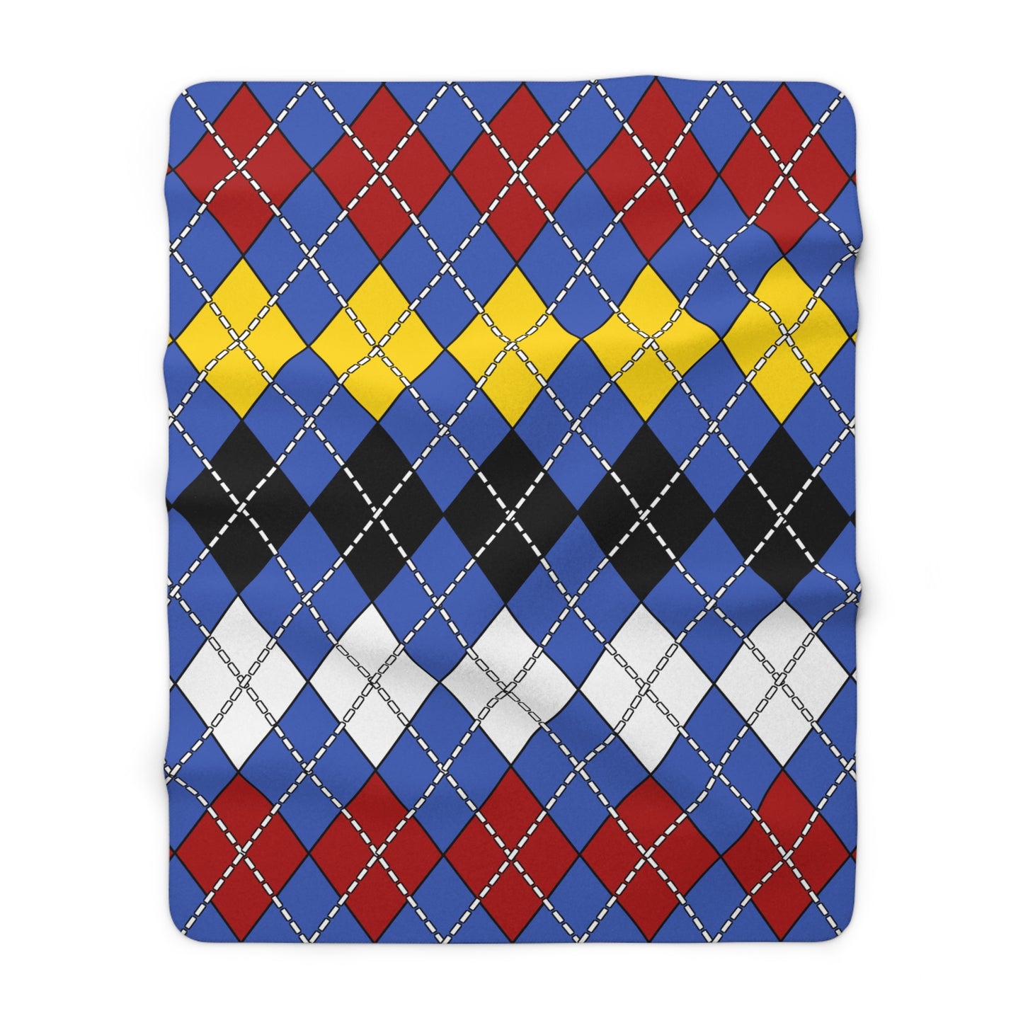 Eswatini Retro Argyle Blanket Throw