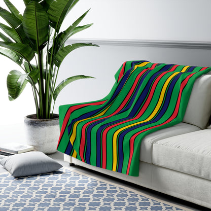 Mauritius Retro Stripes Blanket Throw
