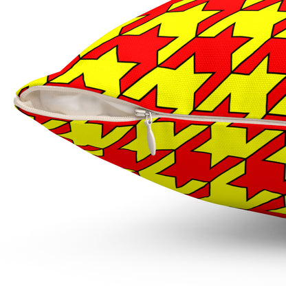 Kyrgyzstan Retro Houndstooth Cushion Pillow