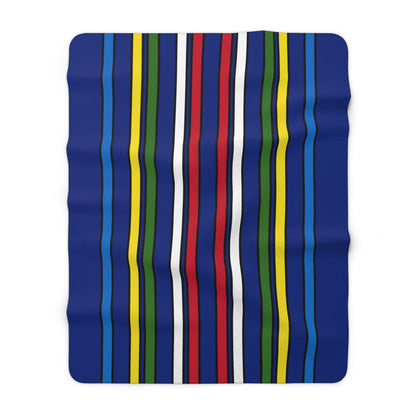 Pitcairn Retro Stripes Blanket Throw