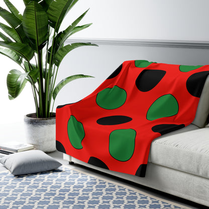Malawi Retro Polka Dots Blanket Throw