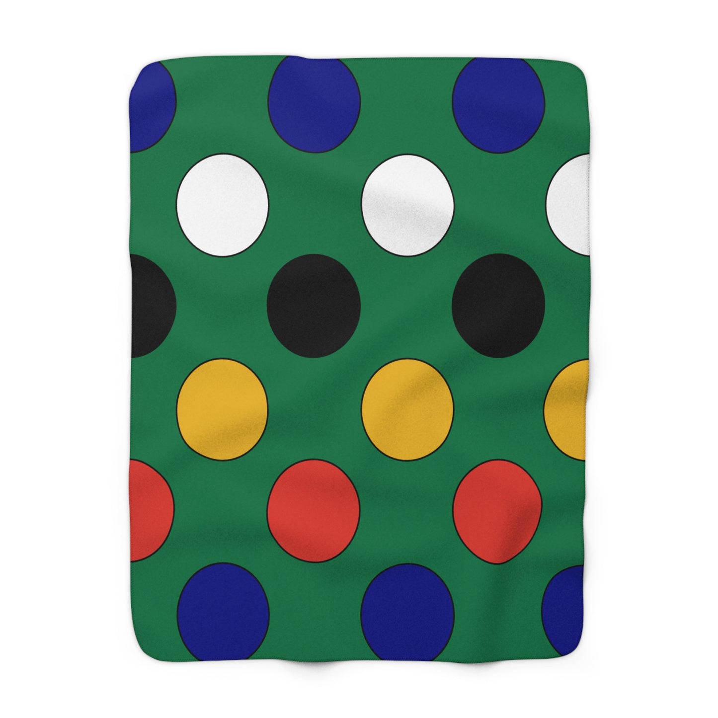 South Africa Retro Polka Dots Blanket Throw