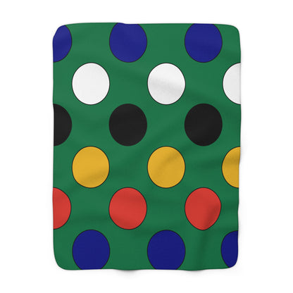 South Africa Retro Polka Dots Blanket Throw