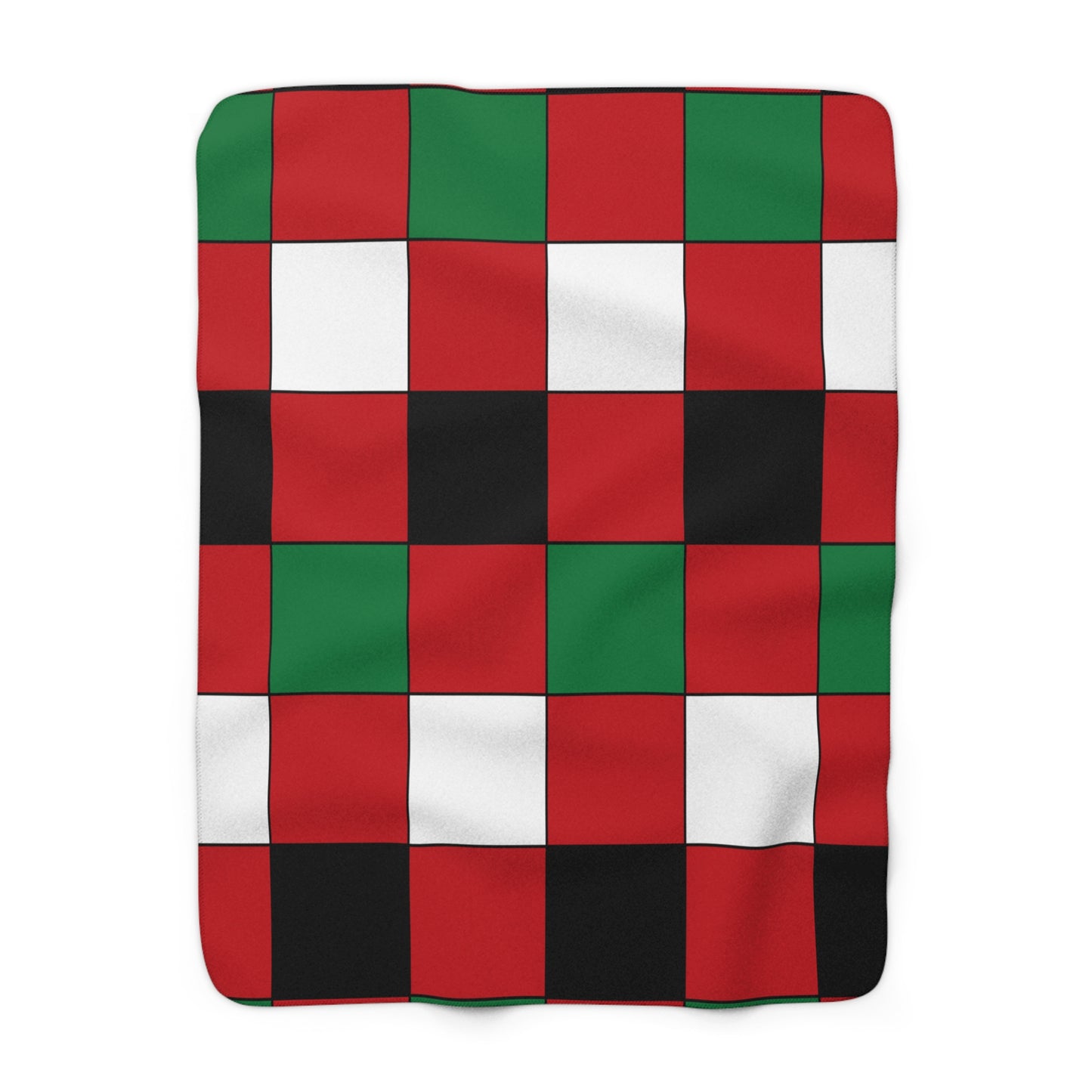 Western Sahara Retro Check Blanket Throw