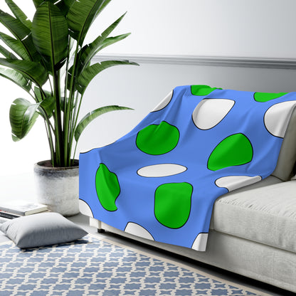 Djibouti Retro Polka Dots Blanket Throw