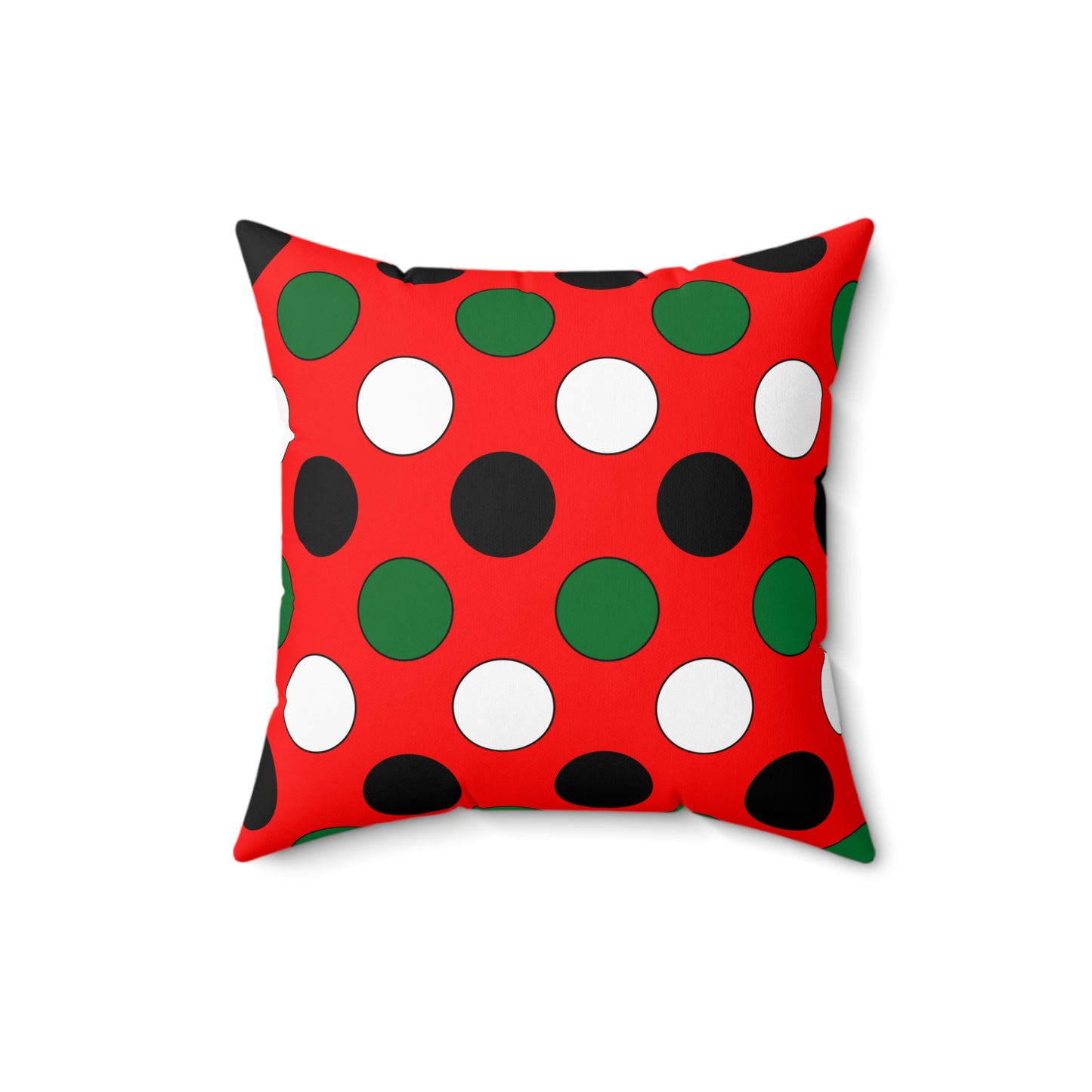 United Arab Emirates Retro Polka Dots Cushion Pillow
