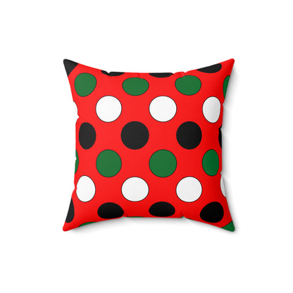 United Arab Emirates Retro Polka Dots Cushion Pillow
