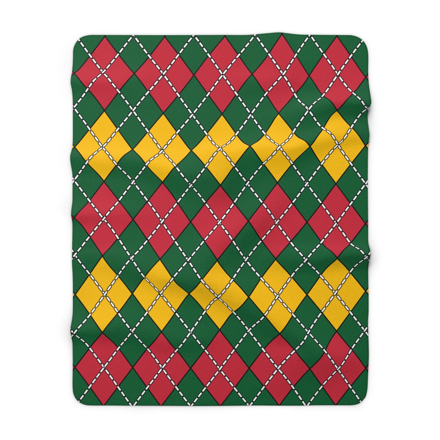Mauritania Retro Argyle Blanket Throw
