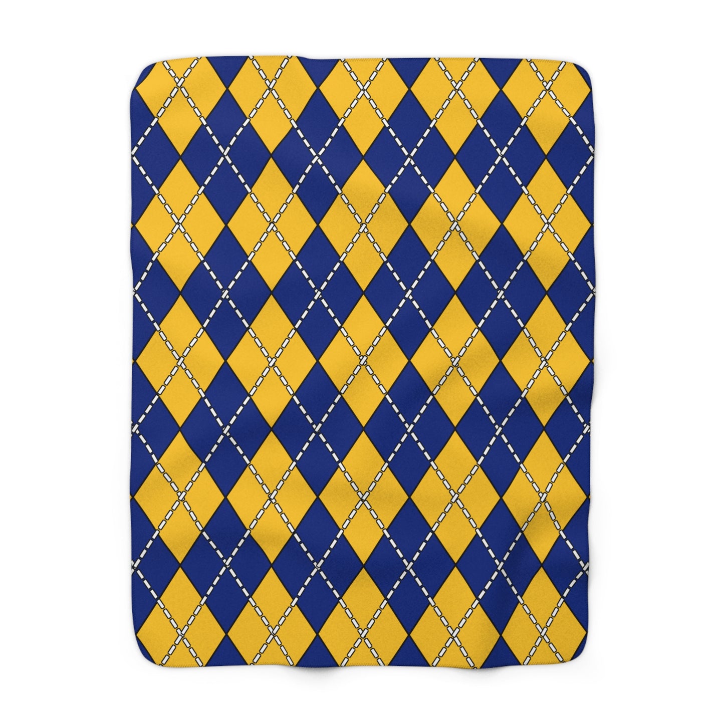 Barbados Retro Argyle Blanket Throw
