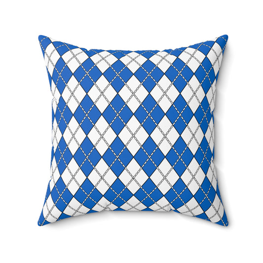 Nicaragua Retro Argyle Cushion Pillow
