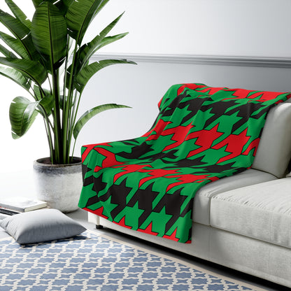 Martinique Retro Houndstooth Blanket Throw
