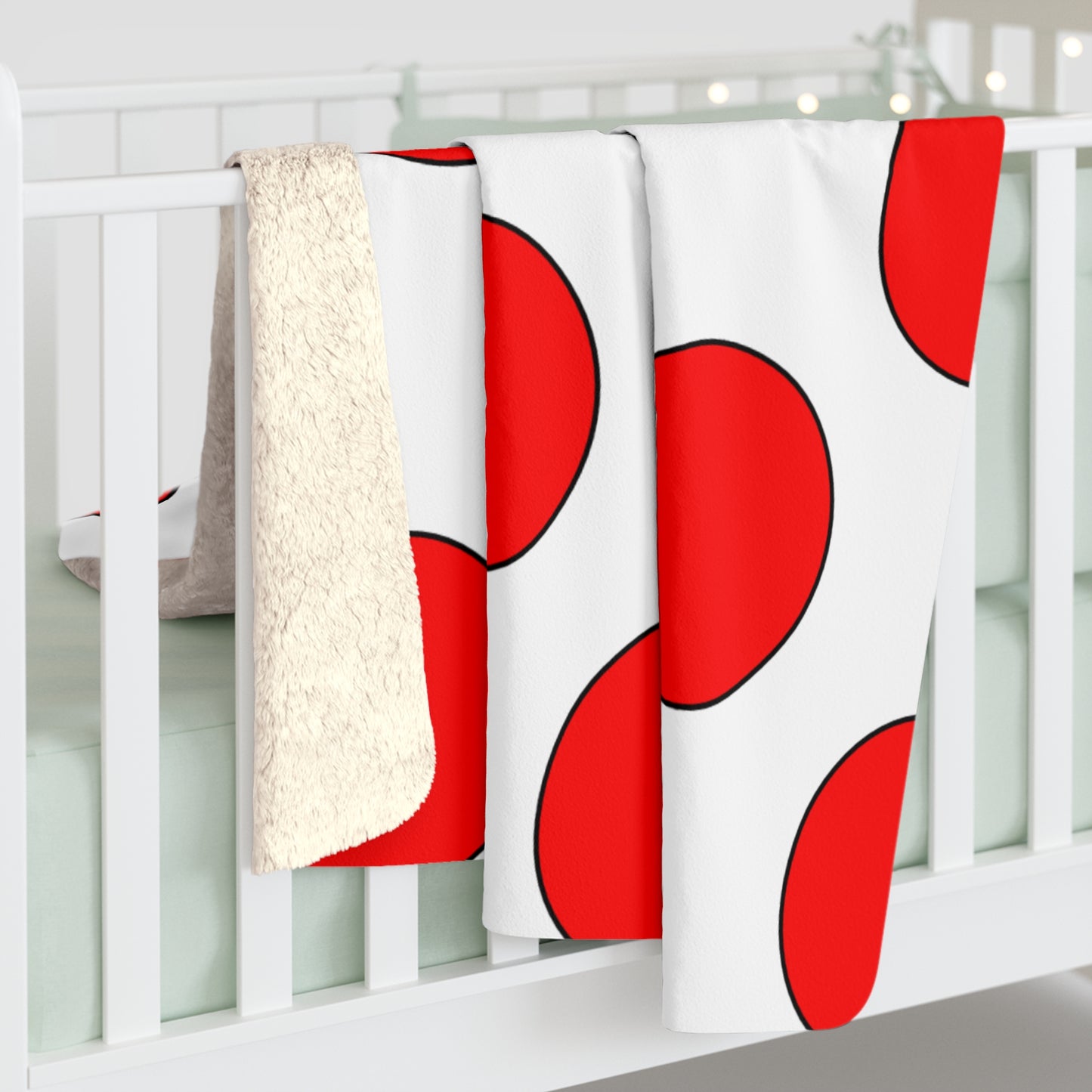 Georgia Retro Polka Dots Blanket Throw