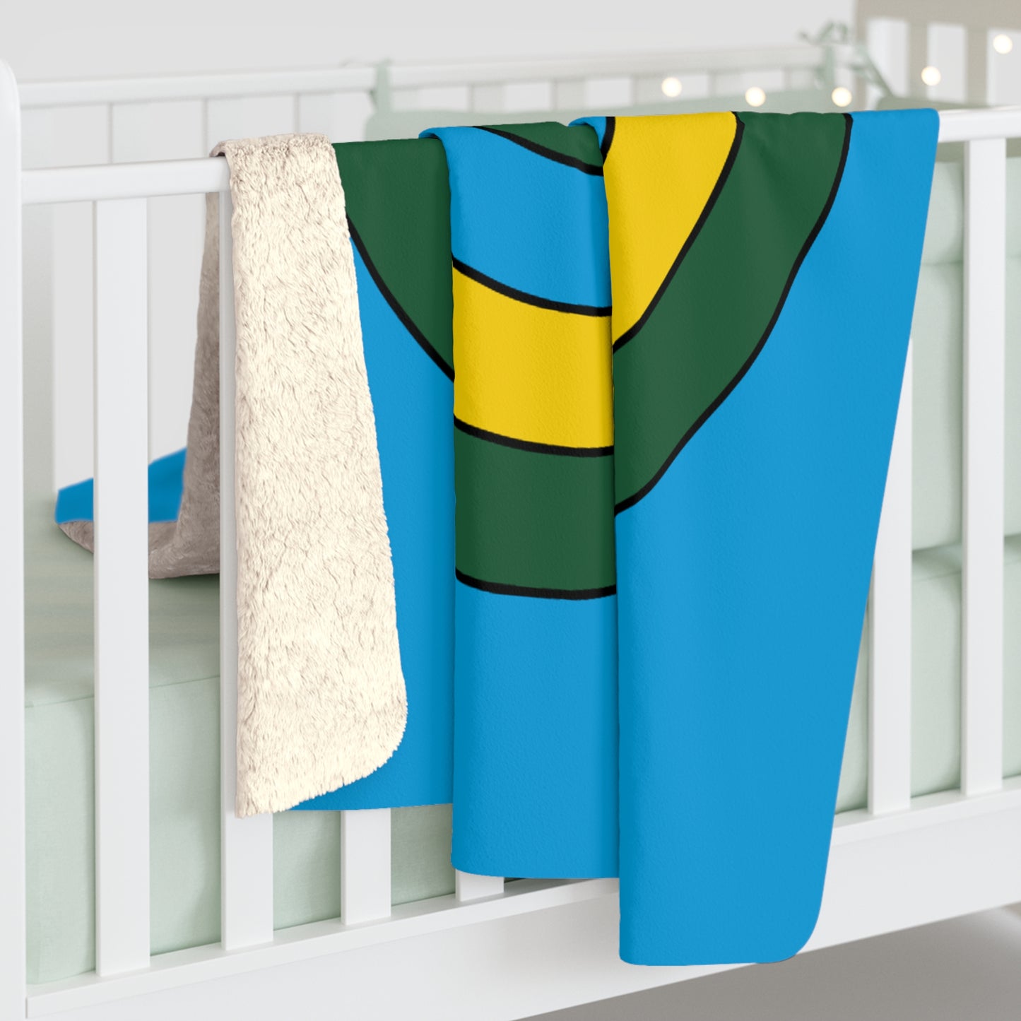 Rwanda Retro Target Blanket Throw