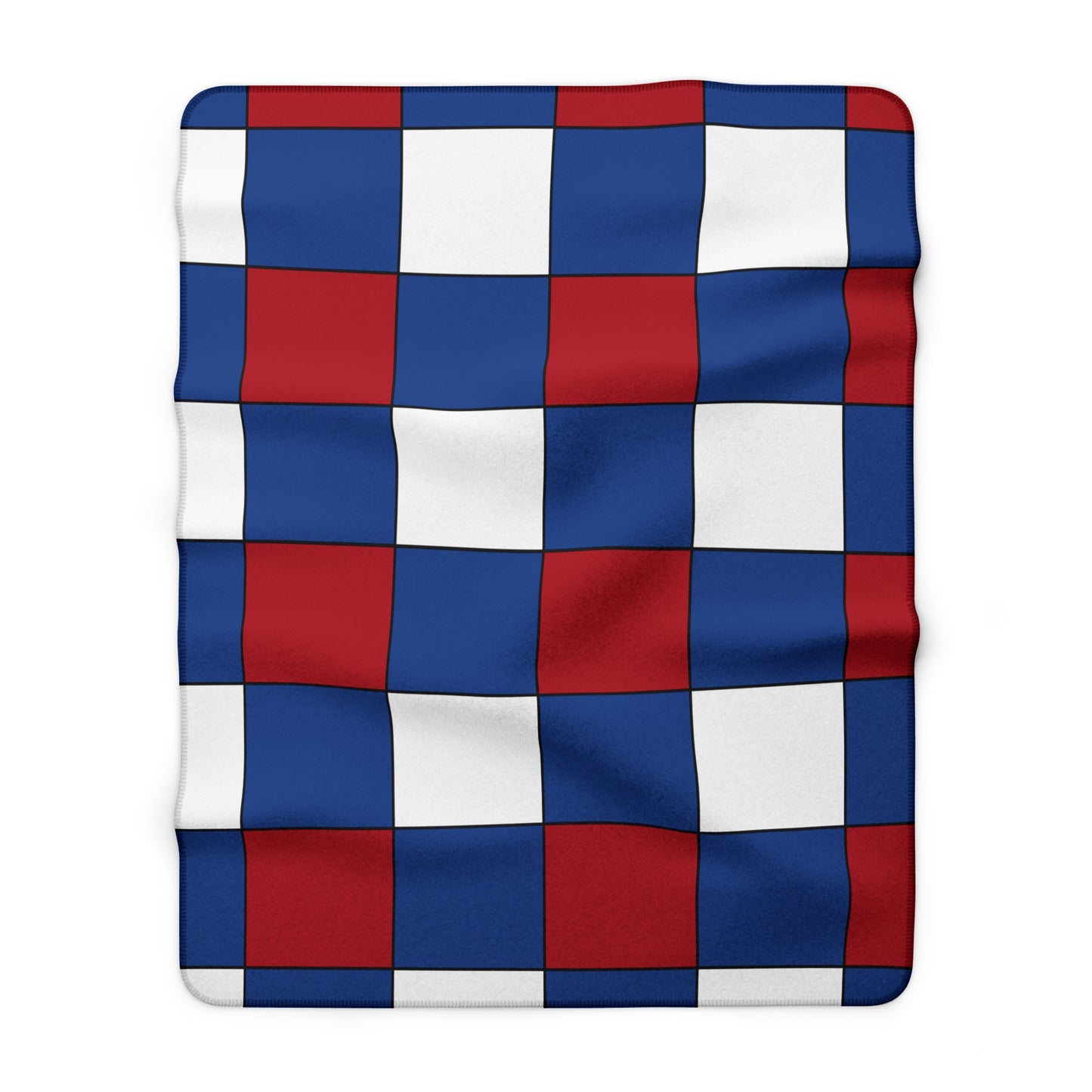Caribbean Netherlands Retro Check Blanket Throw