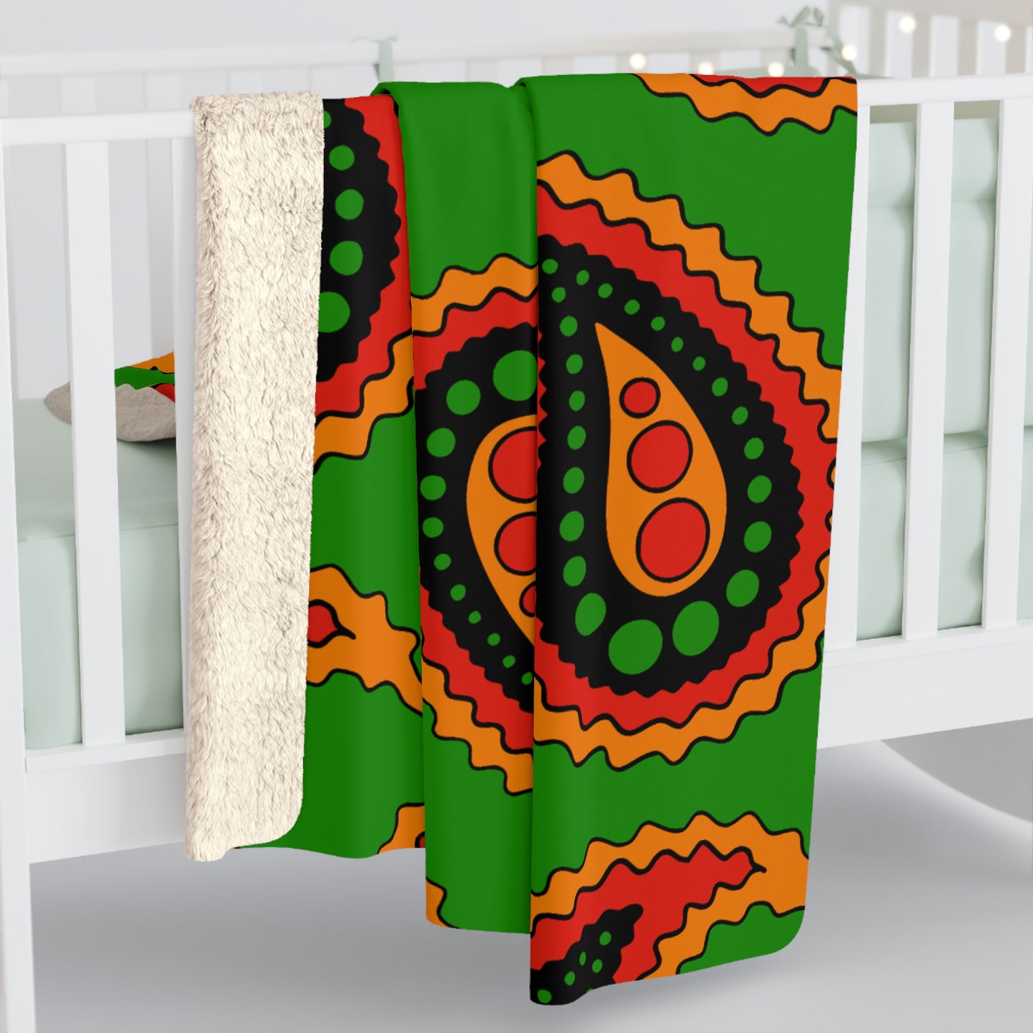 Zambia Retro Paisley Blanket Throw