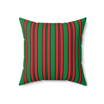 Turkmenistan Retro Stripes Cushion Pillow