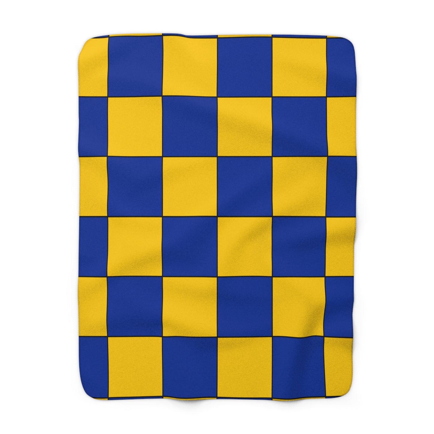 European Union Retro Check Blanket Throw