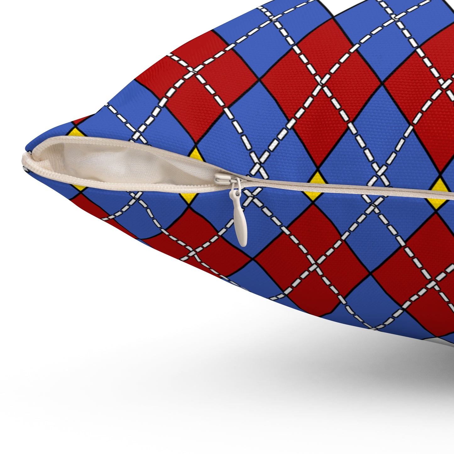 Eswatini Retro Argyle Cushion Pillow