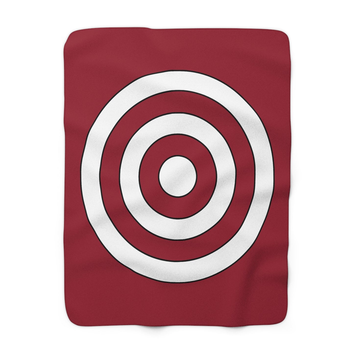 Latvia Retro Target Blanket Throw