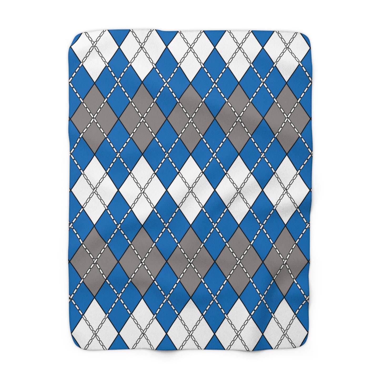 Northern Mariana Islands Retro Argyle Blanket Throw
