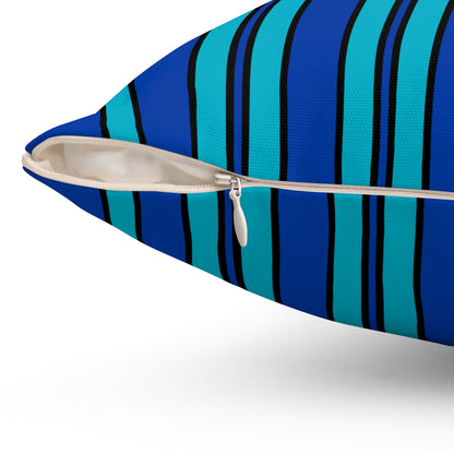 Pacific Islands Retro Stripes Cushion Pillow