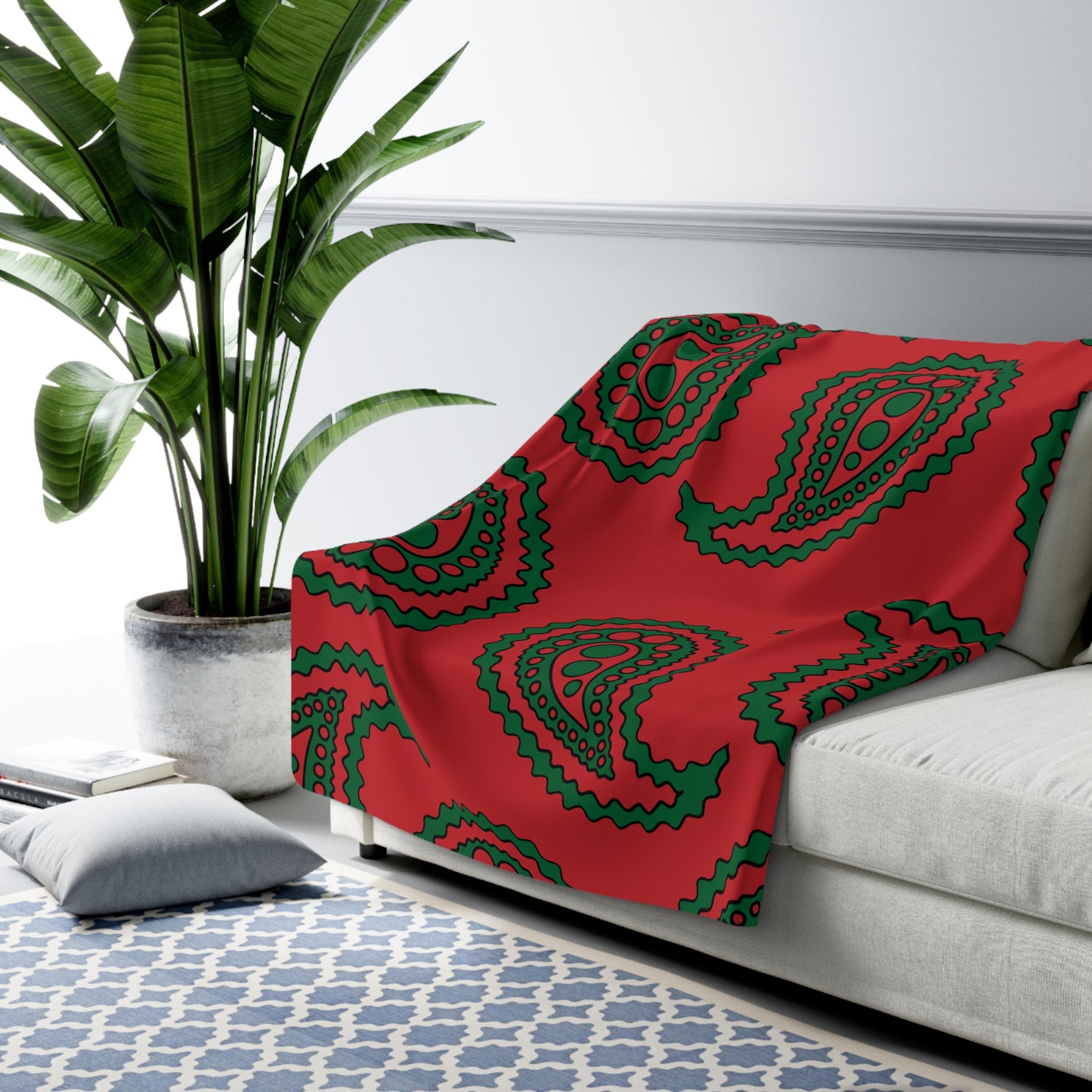 Morocco Retro Paisley Blanket Throw