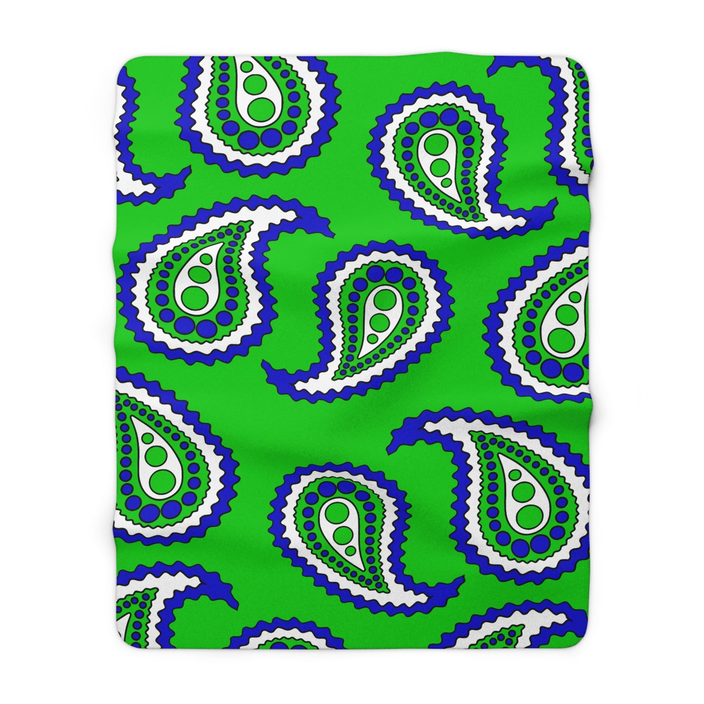 Sierra Leone Retro Paisley Blanket Throw