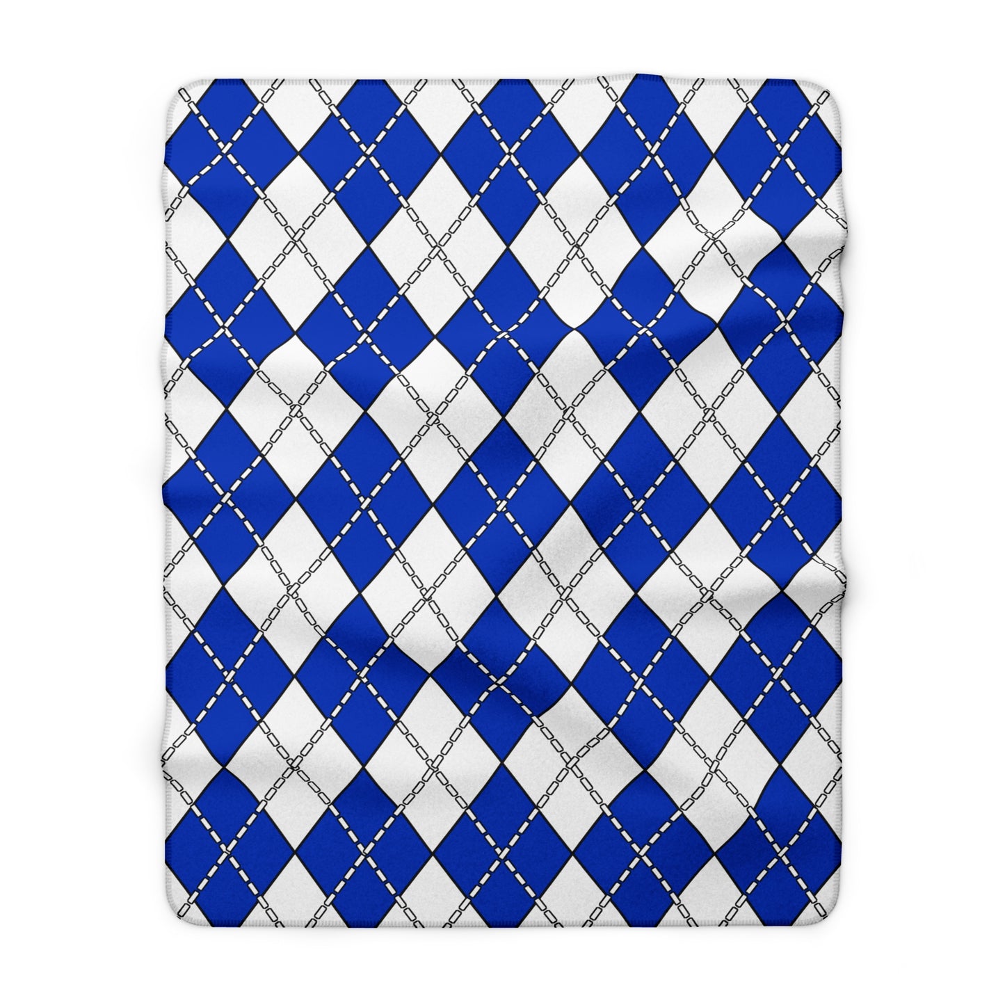 Israel Retro Argyle Blanket Throw