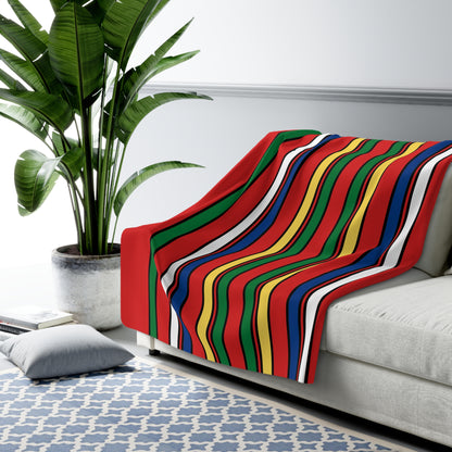 Seychelles Retro Stripes Blanket Throw