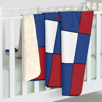 Netherlands Retro Check Blanket Throw
