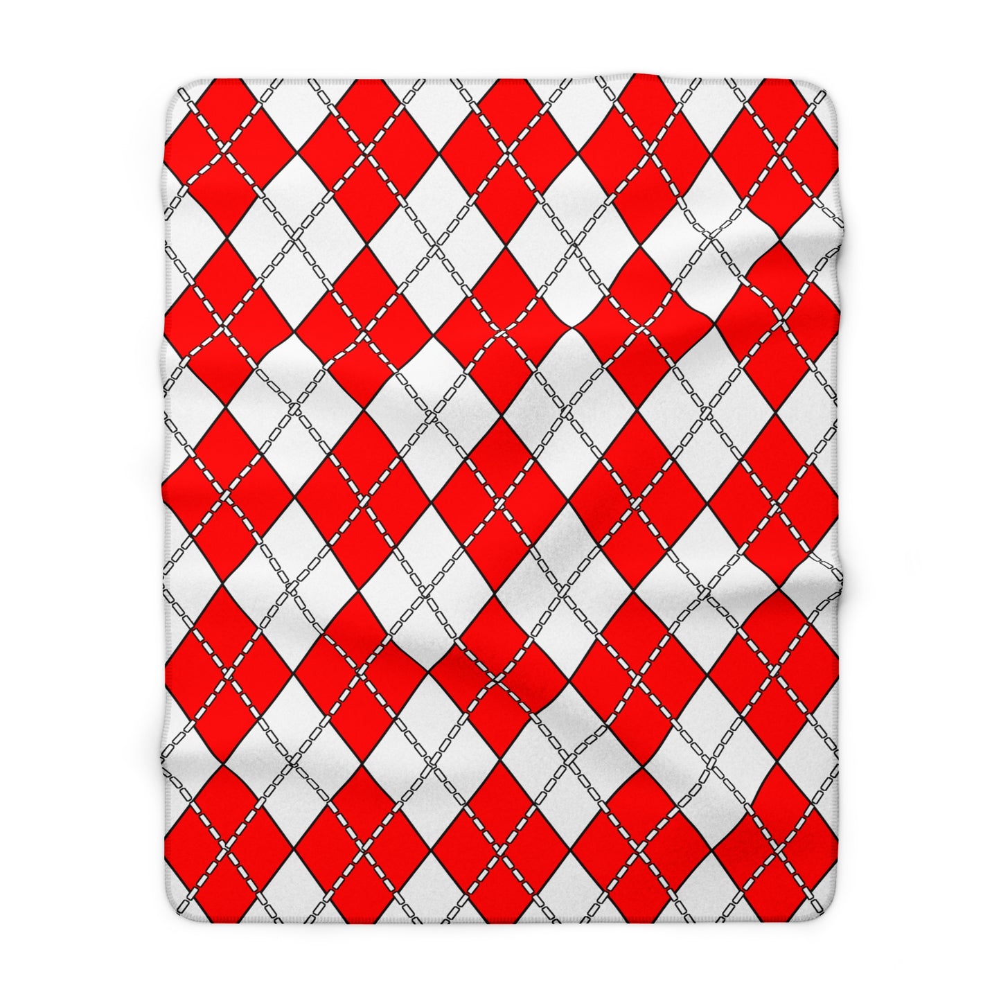 Georgia Retro Argyle Blanket Throw